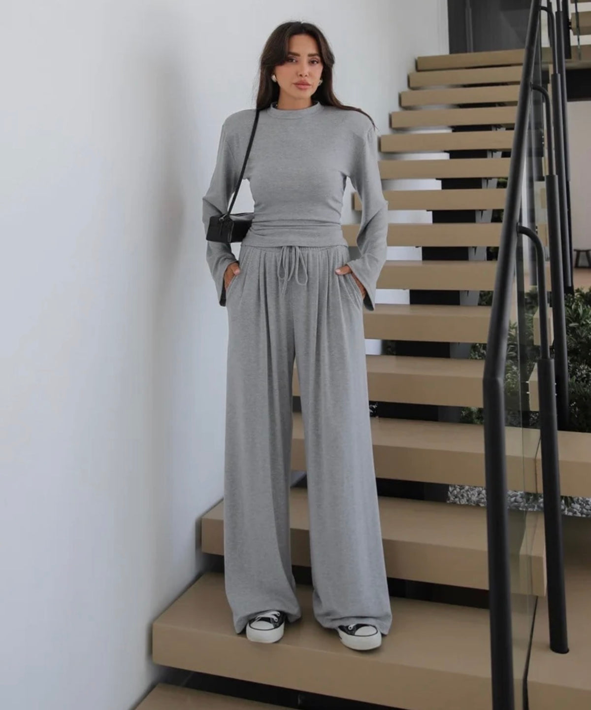 Soft Draped Wide Leg Set