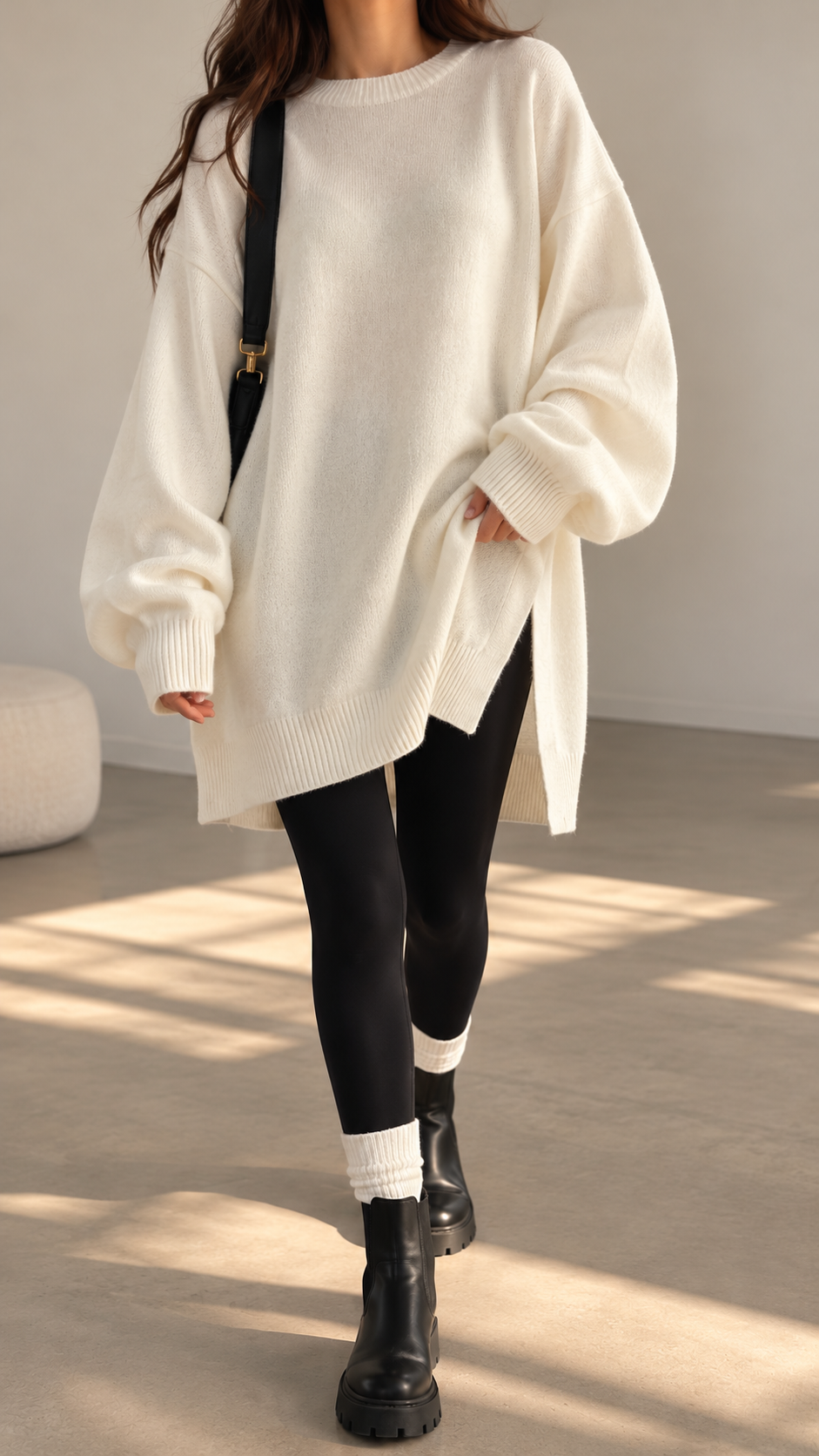 Classic Relaxed Fit Knit Sweater