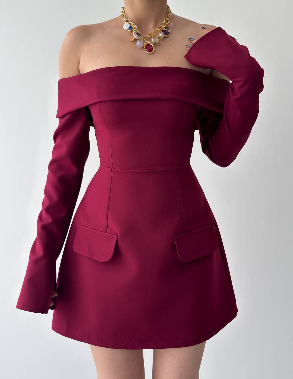 Off Shoulder Signature Dress