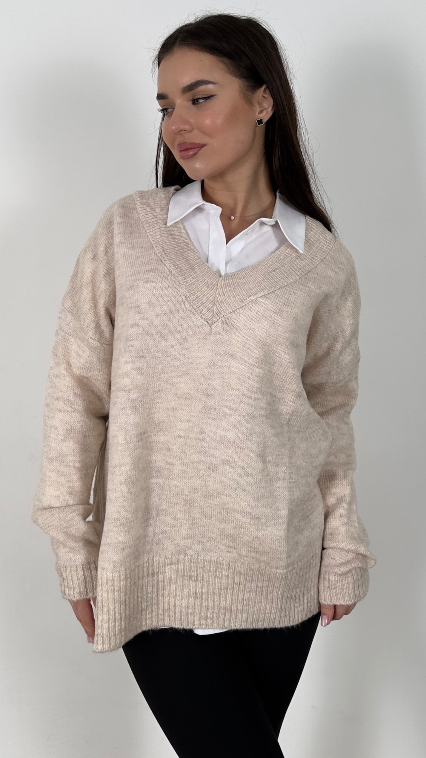 Wool V Blouse