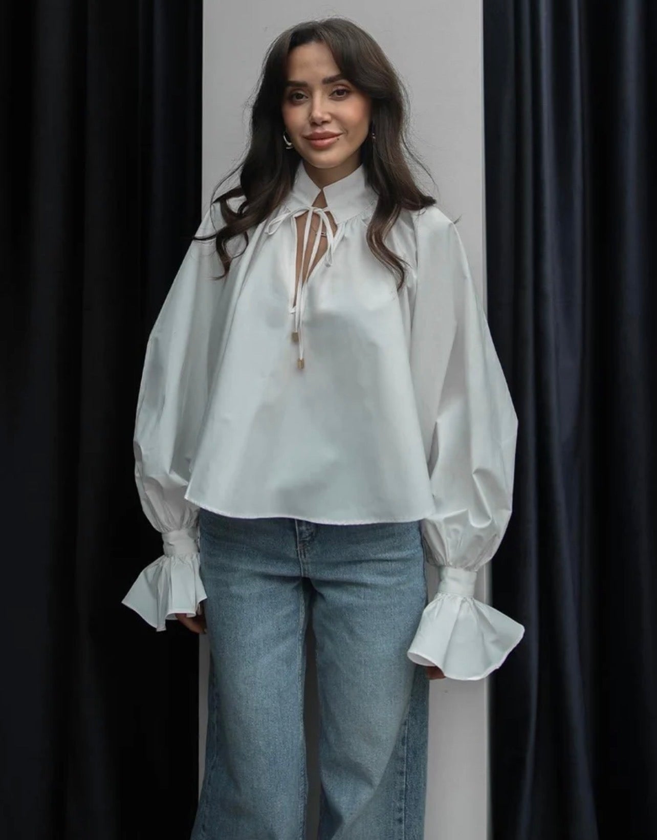 Isabella Tie-Neck Shirt