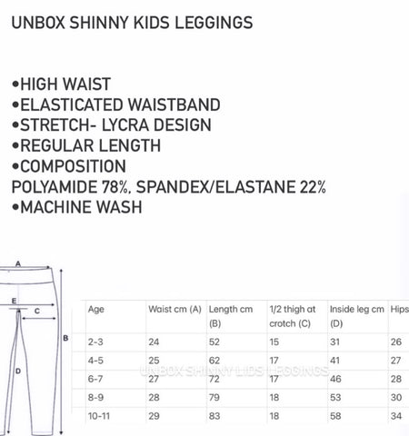 Kids Legging - Unbox Original 220 Gram