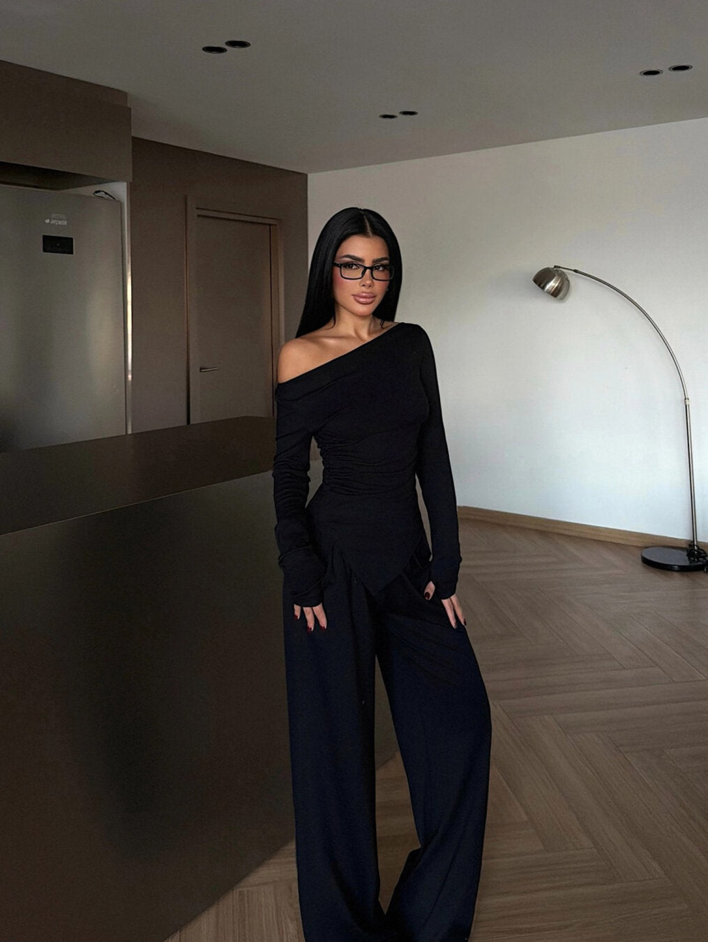 Luxe Comfort Off-Shoulder Lycra Set