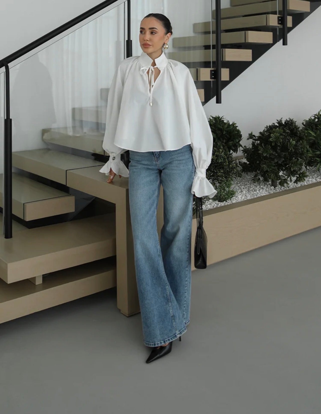 Isabella Tie-Neck Shirt