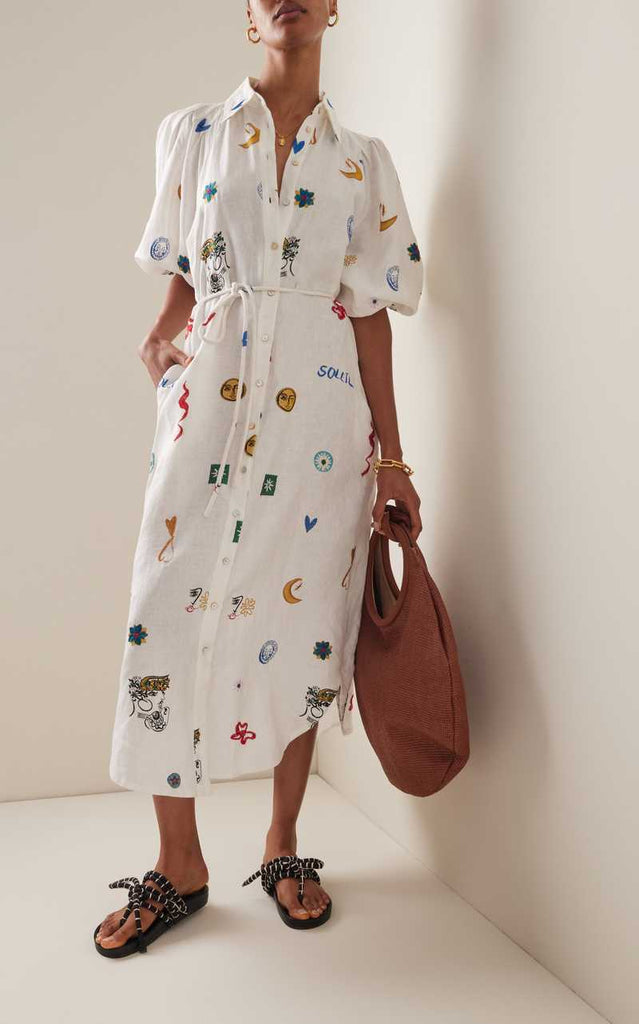 Printed dress - without belt