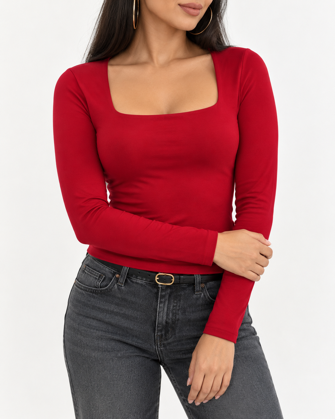 Square Neck Lycra top