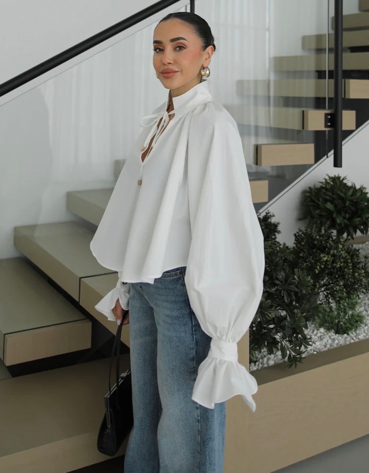 Isabella Tie-Neck Shirt