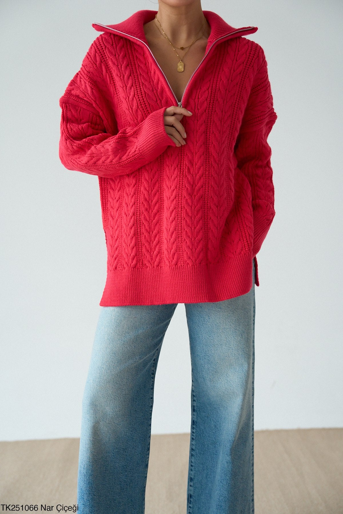 Warm Classic Half-Zip Sweater