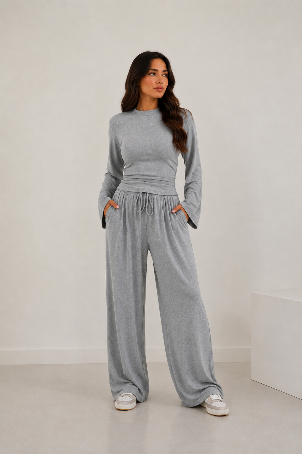 Soft Draped Wide Leg Set