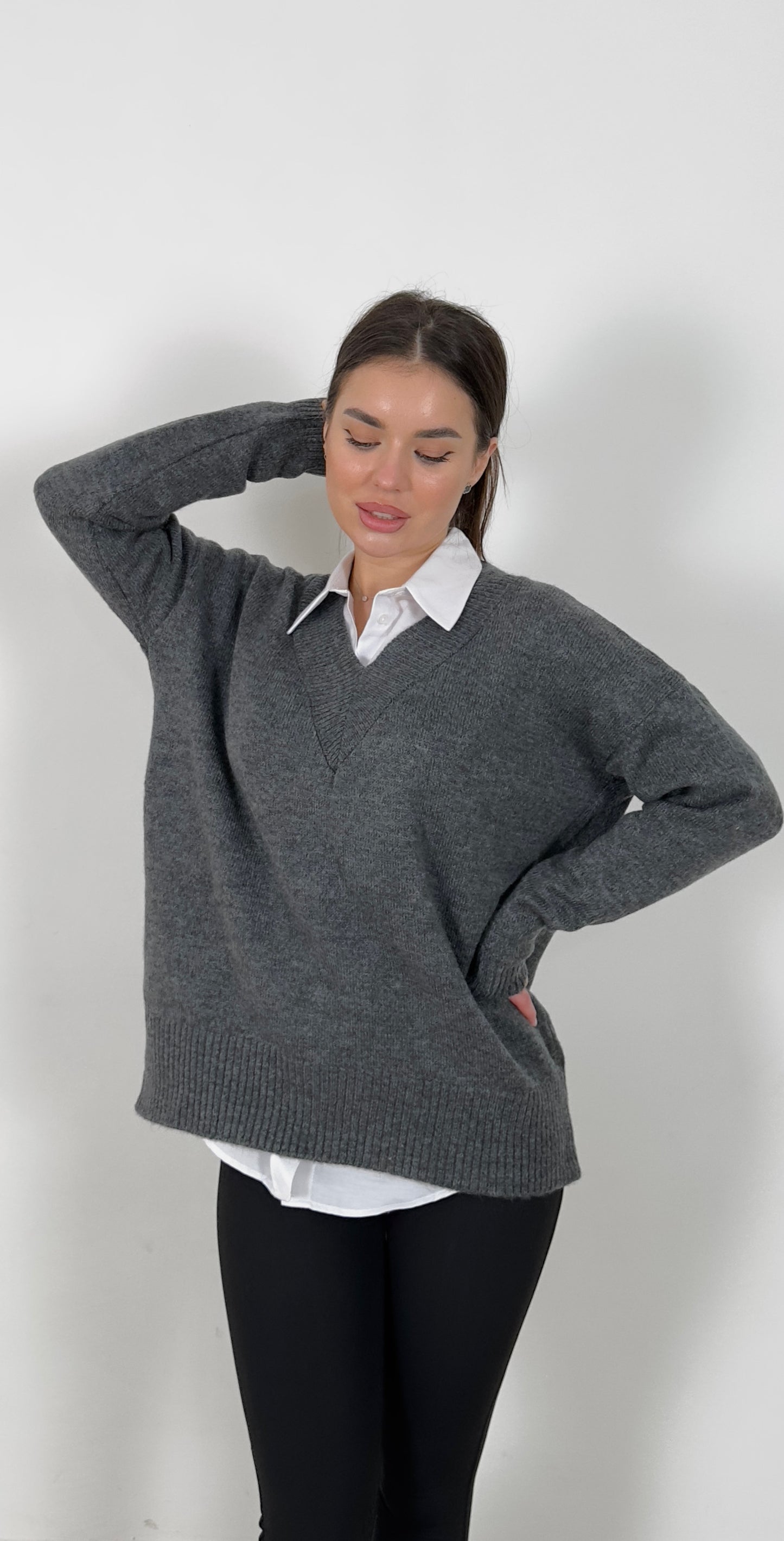 Wool V Blouse