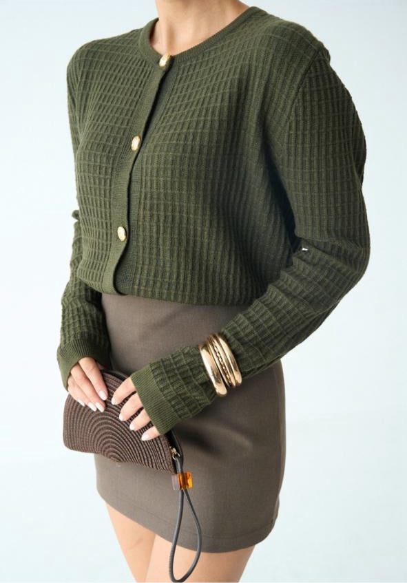 Golden Button Cardigan