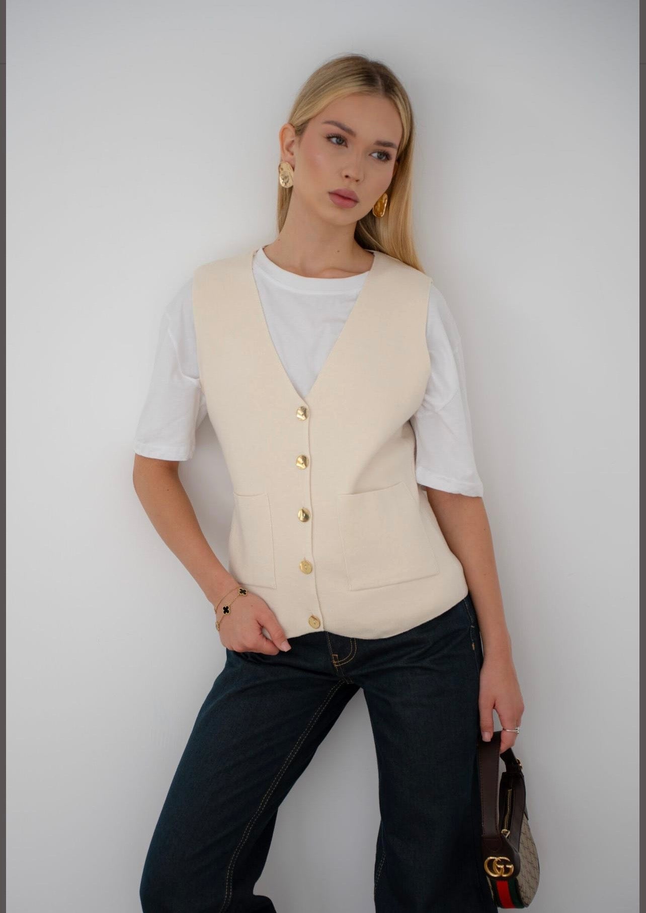 Soft Ivory Waistcoat