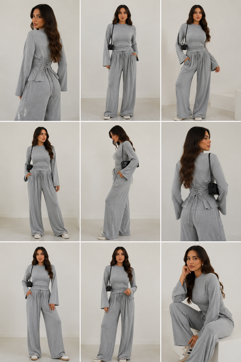 Soft Draped Wide Leg Set