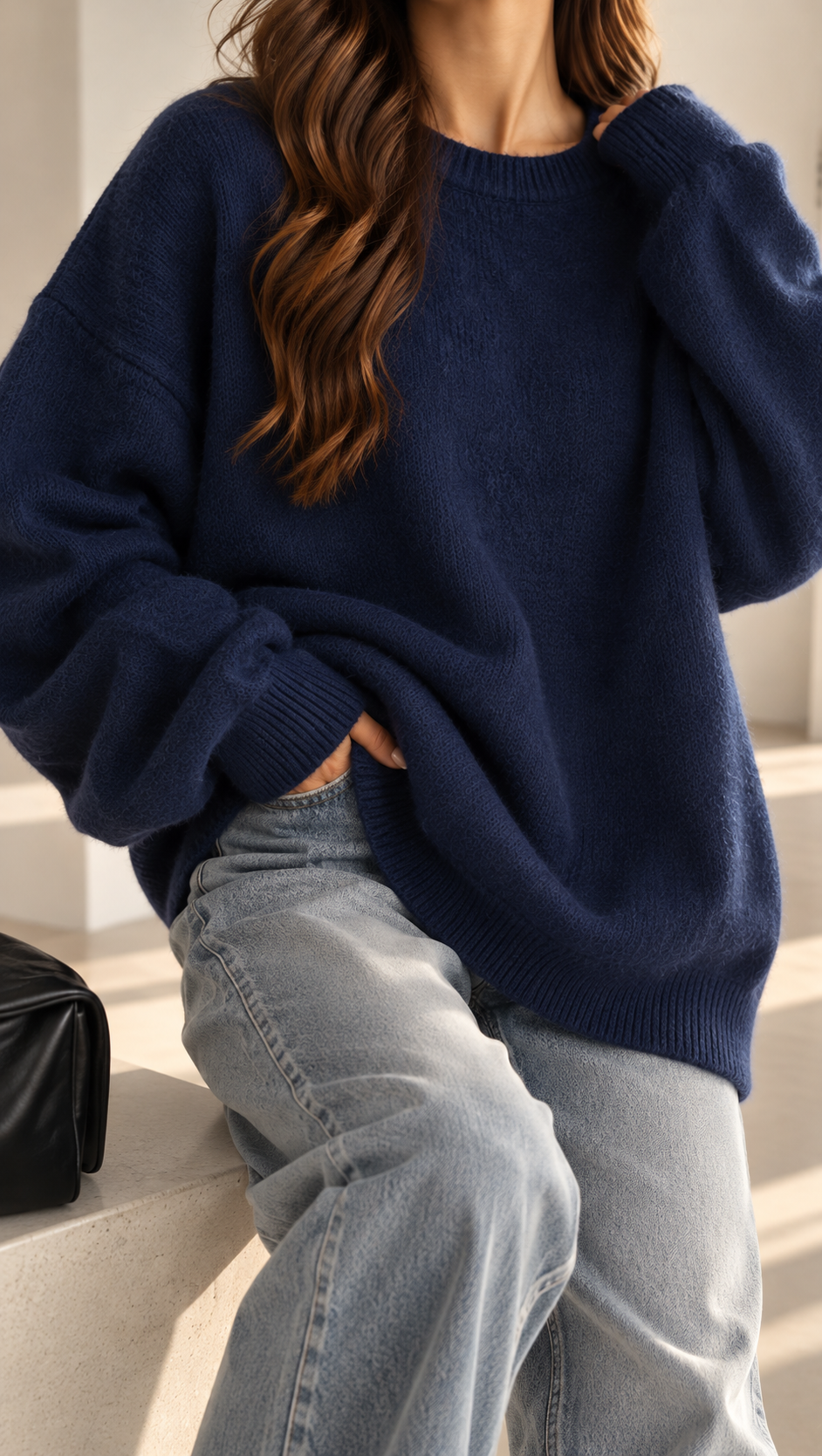 Cozy Batwing Knit Sweater