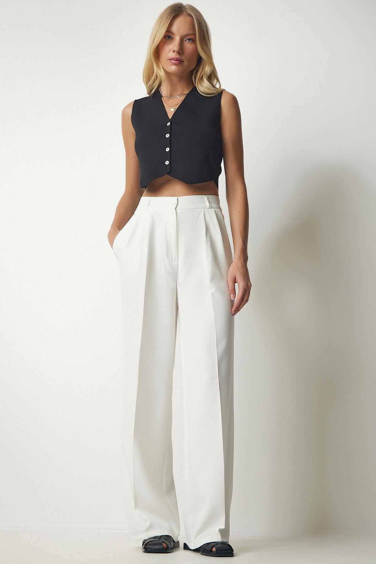 Tailored White Trouser