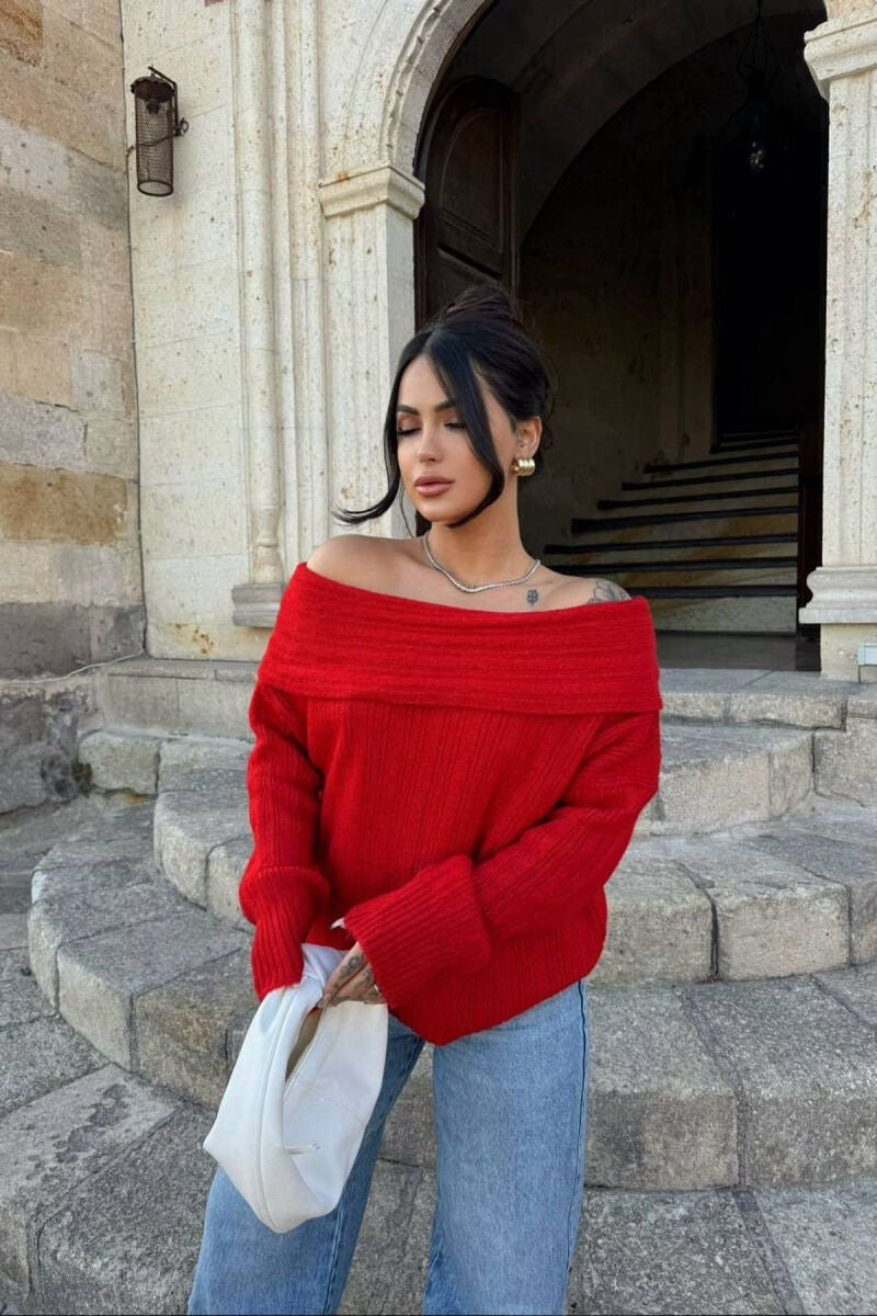 Ruby Cozy Off Shoulder Pullover
