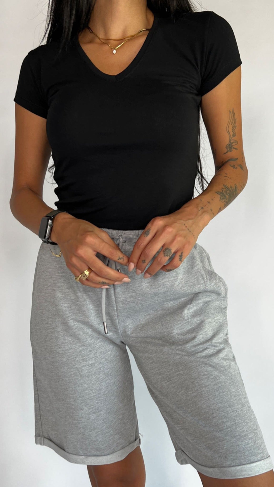 Fitted V-Neck T-Shirt