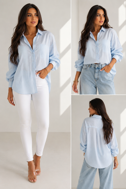 Textured Stripe Shirt