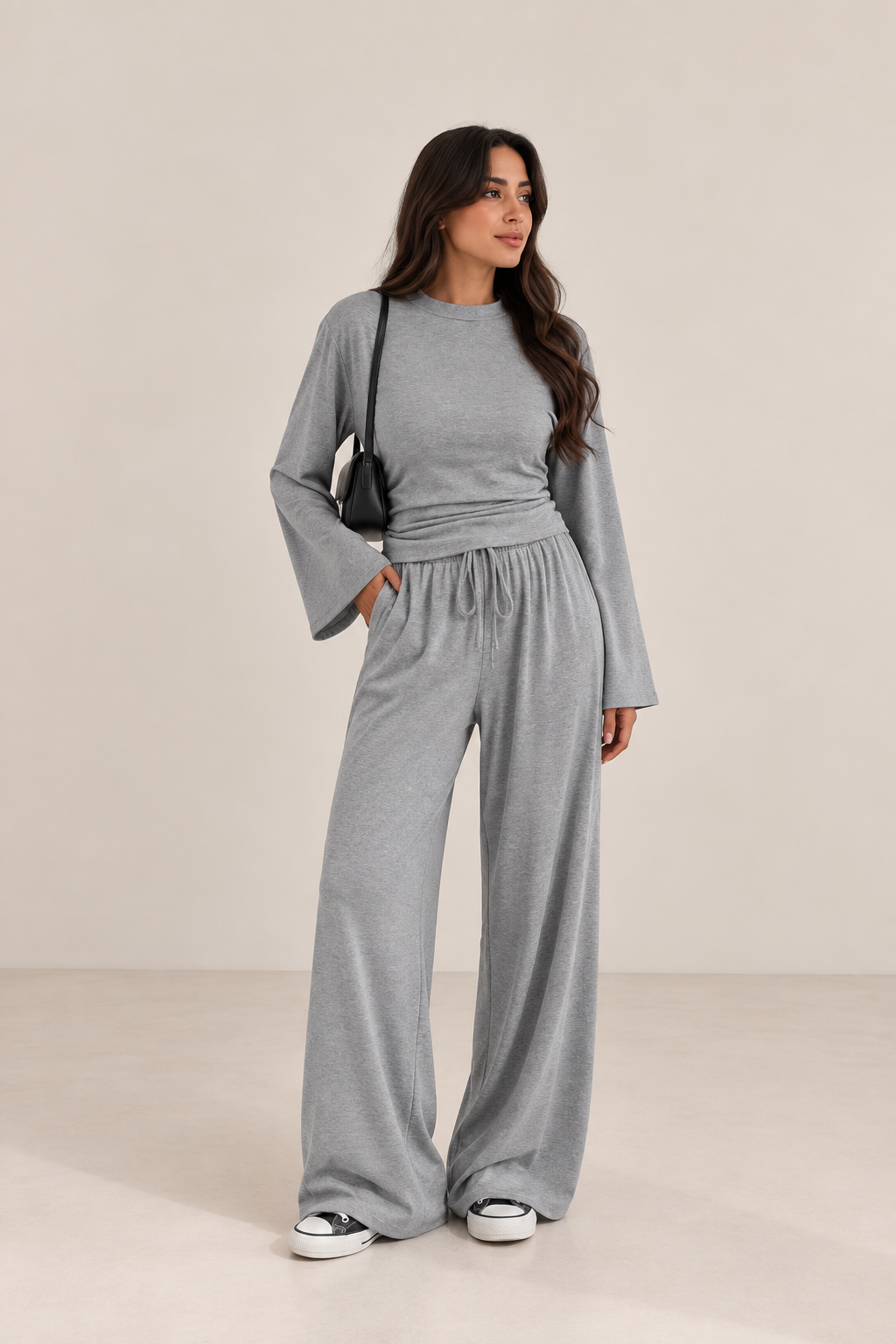 Soft Draped Wide Leg Set
