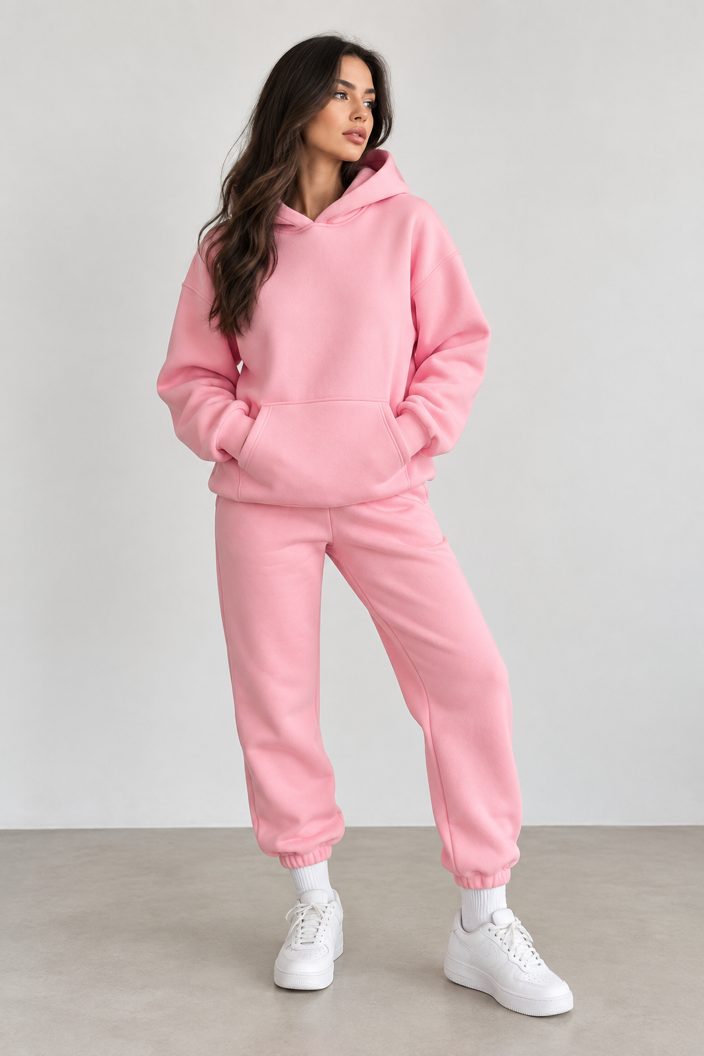 FLEECED HOODIE AND TROUSER