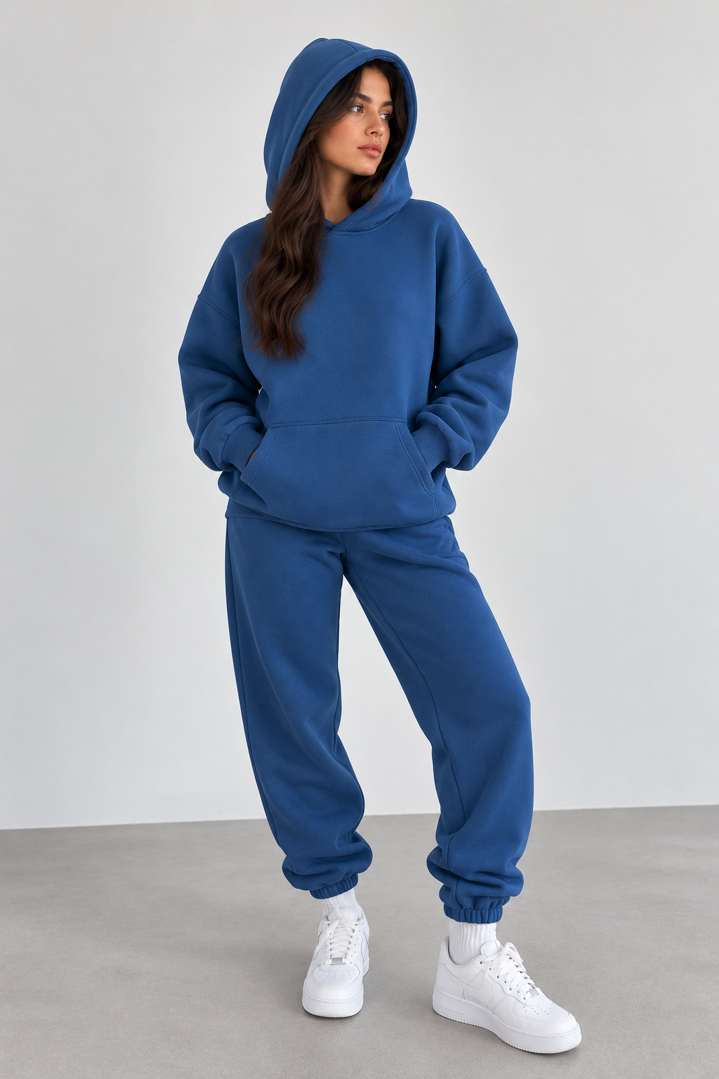 FLEECED HOODIE AND TROUSER