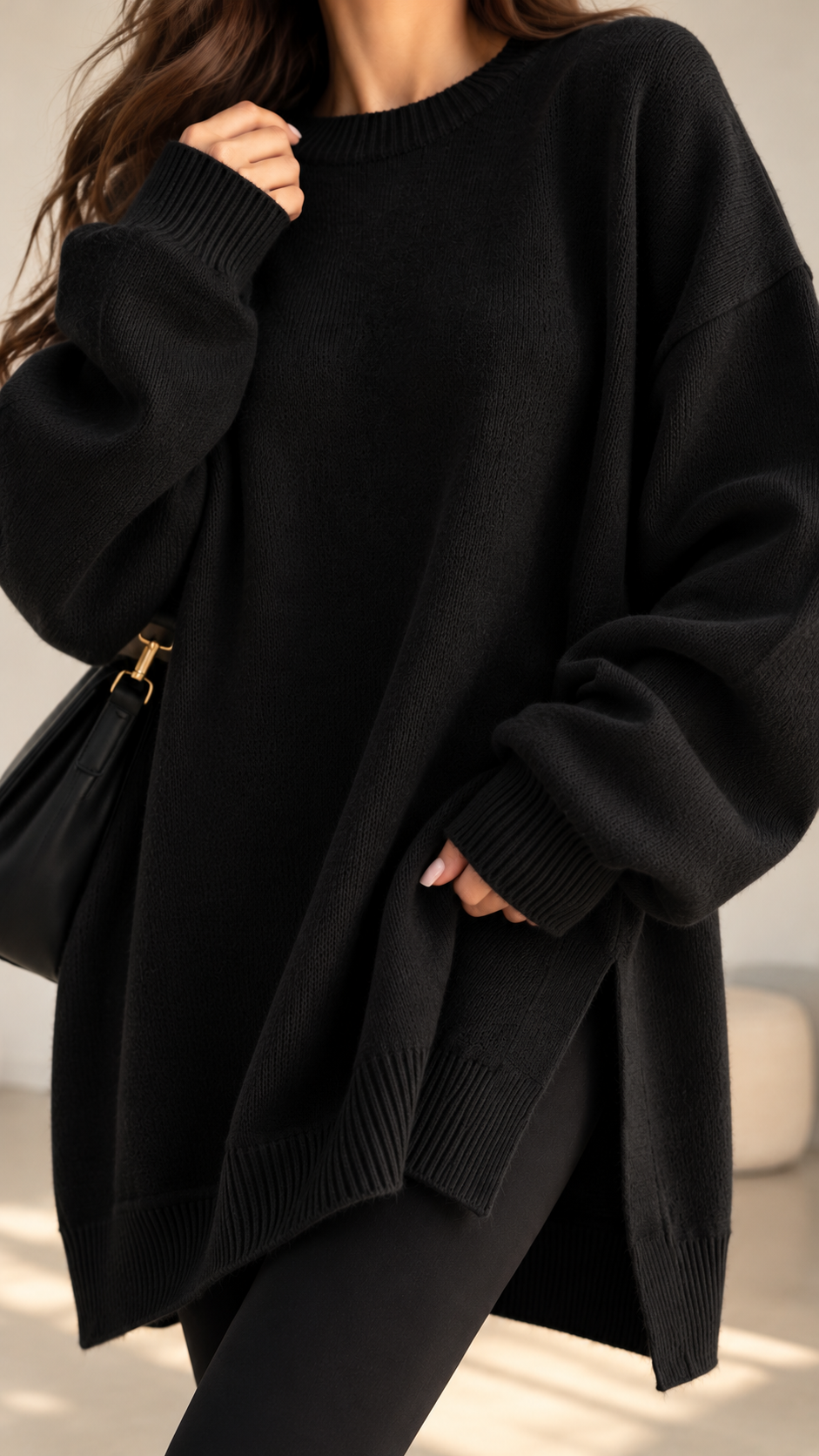 Classic Relaxed Fit Knit Sweater