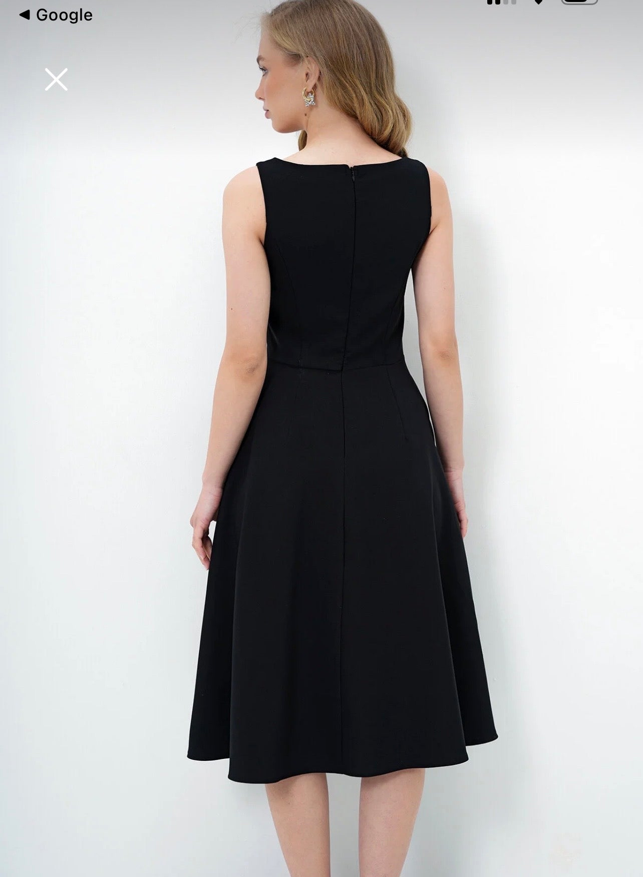 Pleated Midi Dress