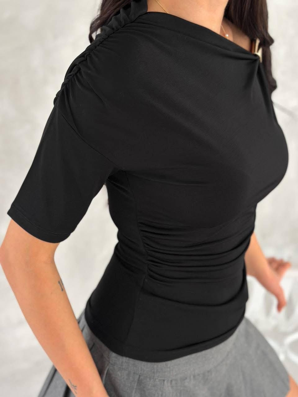Asymmetirc Draped Top