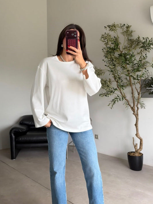 Basic cotton long sleeves tshirt