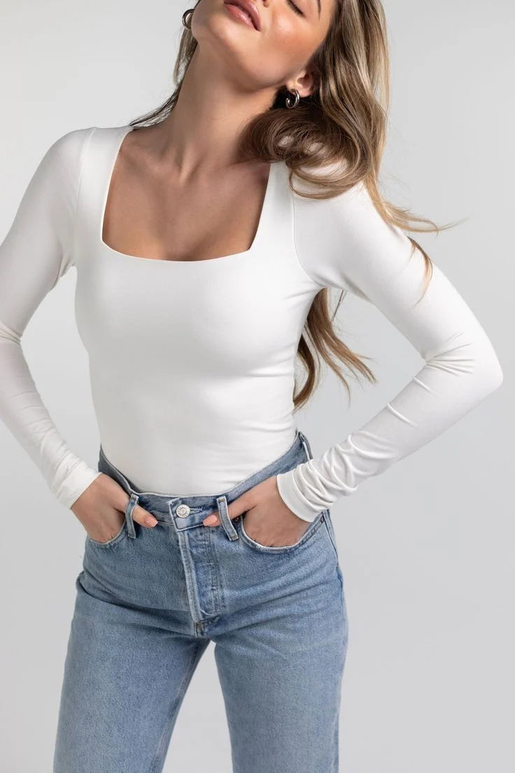 Square Neck Lycra top