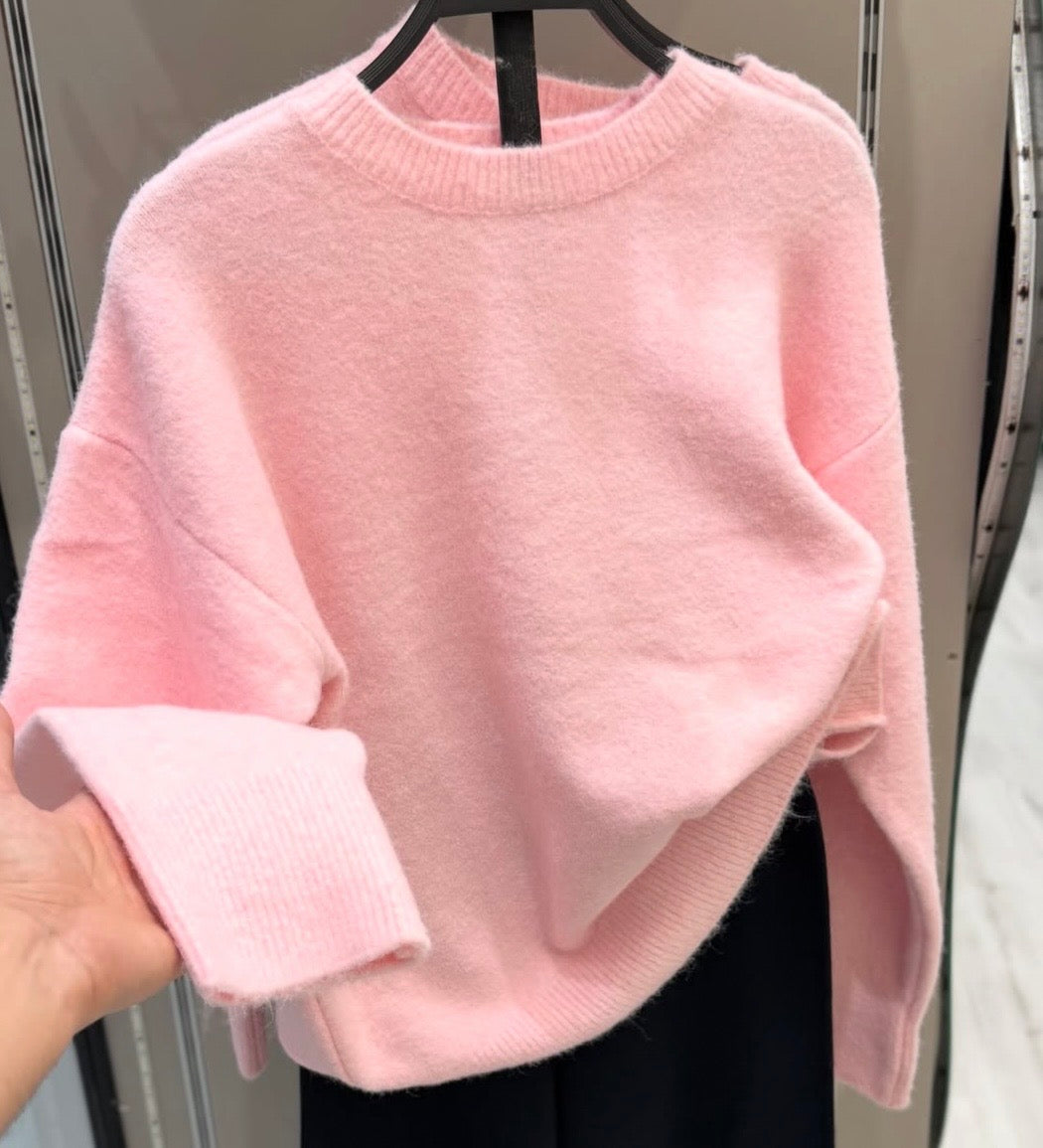 Pink Cloud Knit Sweater