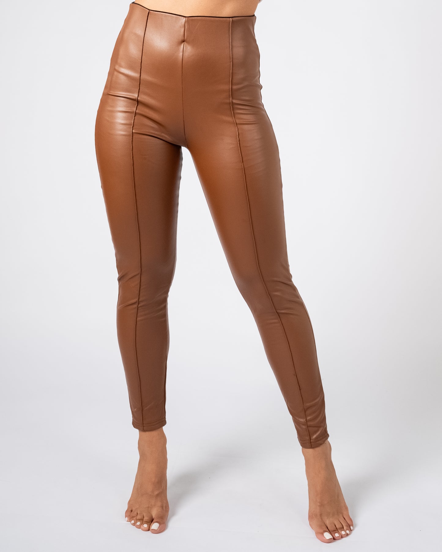 Original Thermal Leather Leggings Shiny