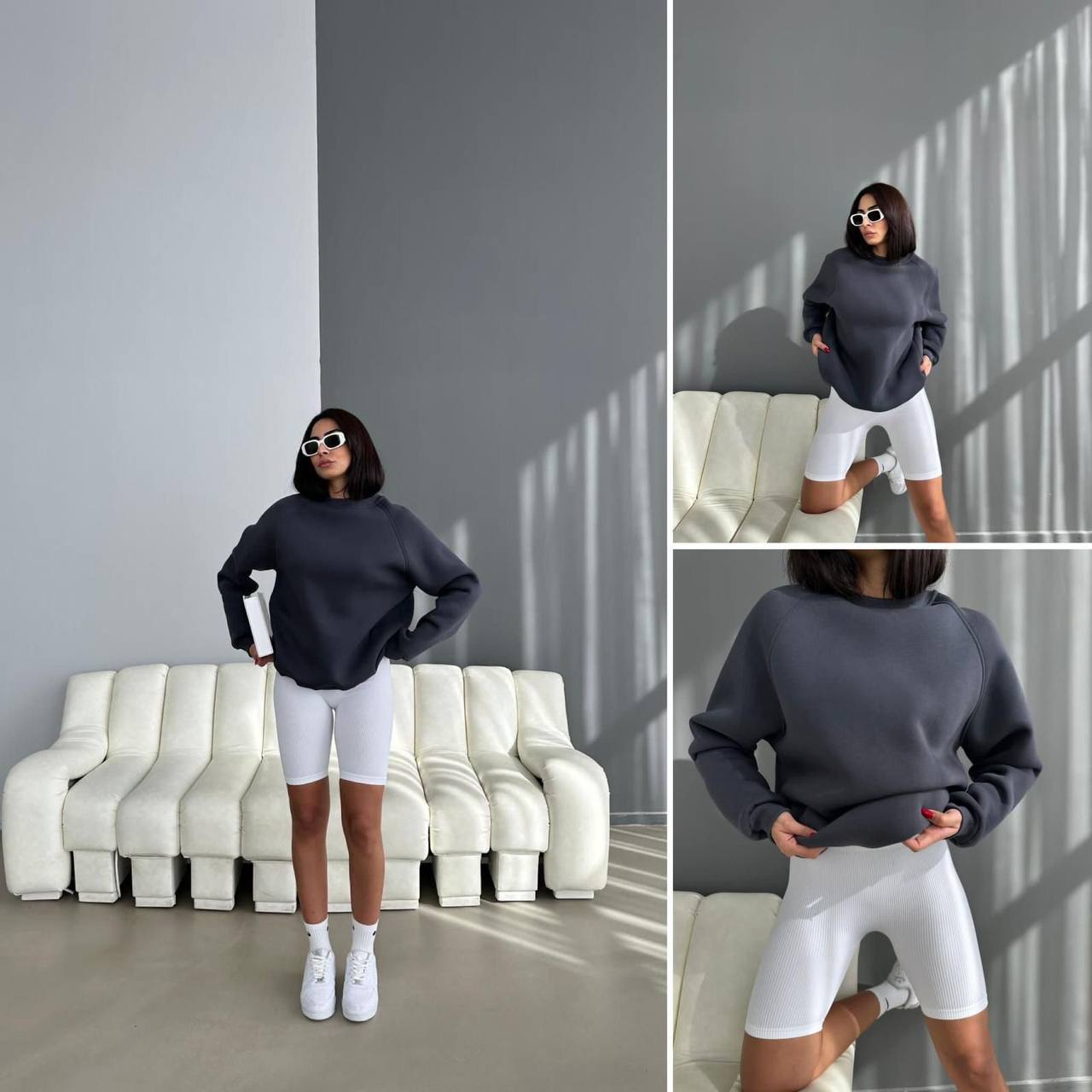 OVERSIZE FLEECED SWEATSHIRT