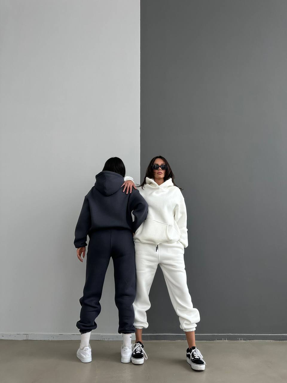 FLEECED HOODIE AND TROUSER