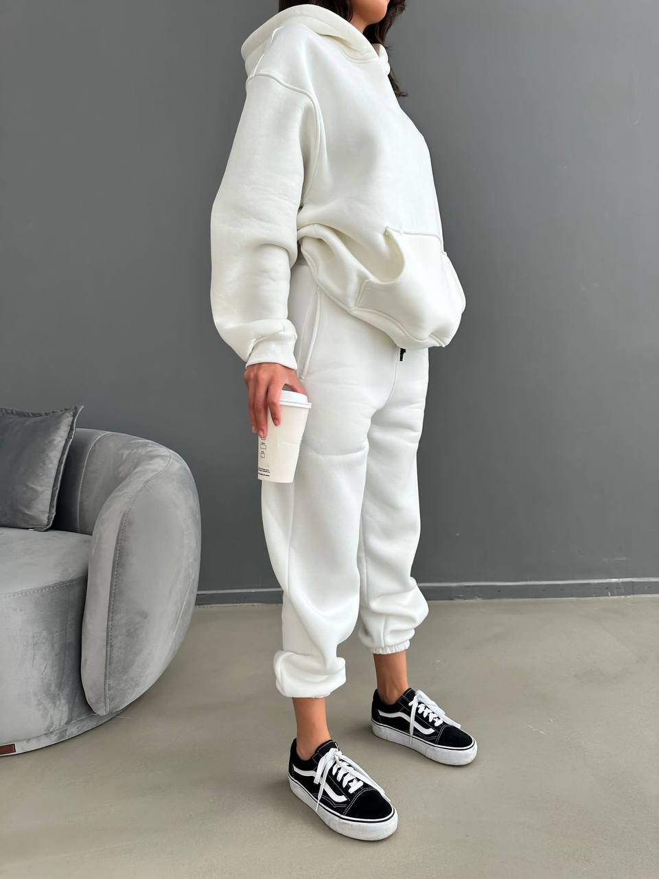 FLEECED HOODIE AND TROUSER