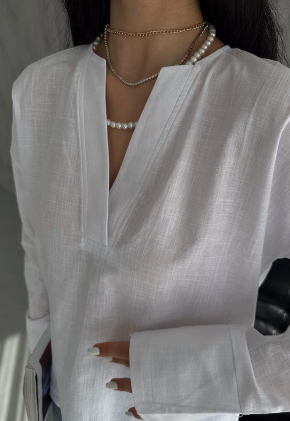 Linen Shirt Top