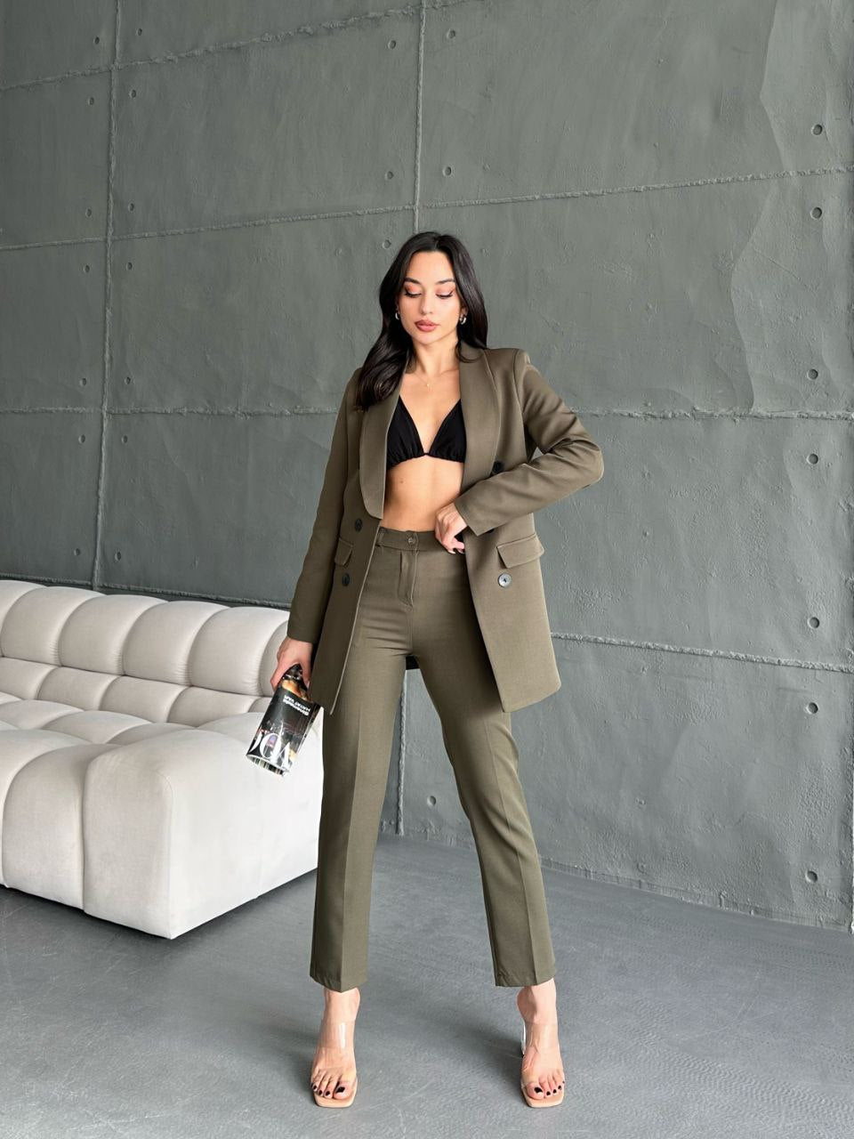 Oversized Blazer & Straight Trouser Set