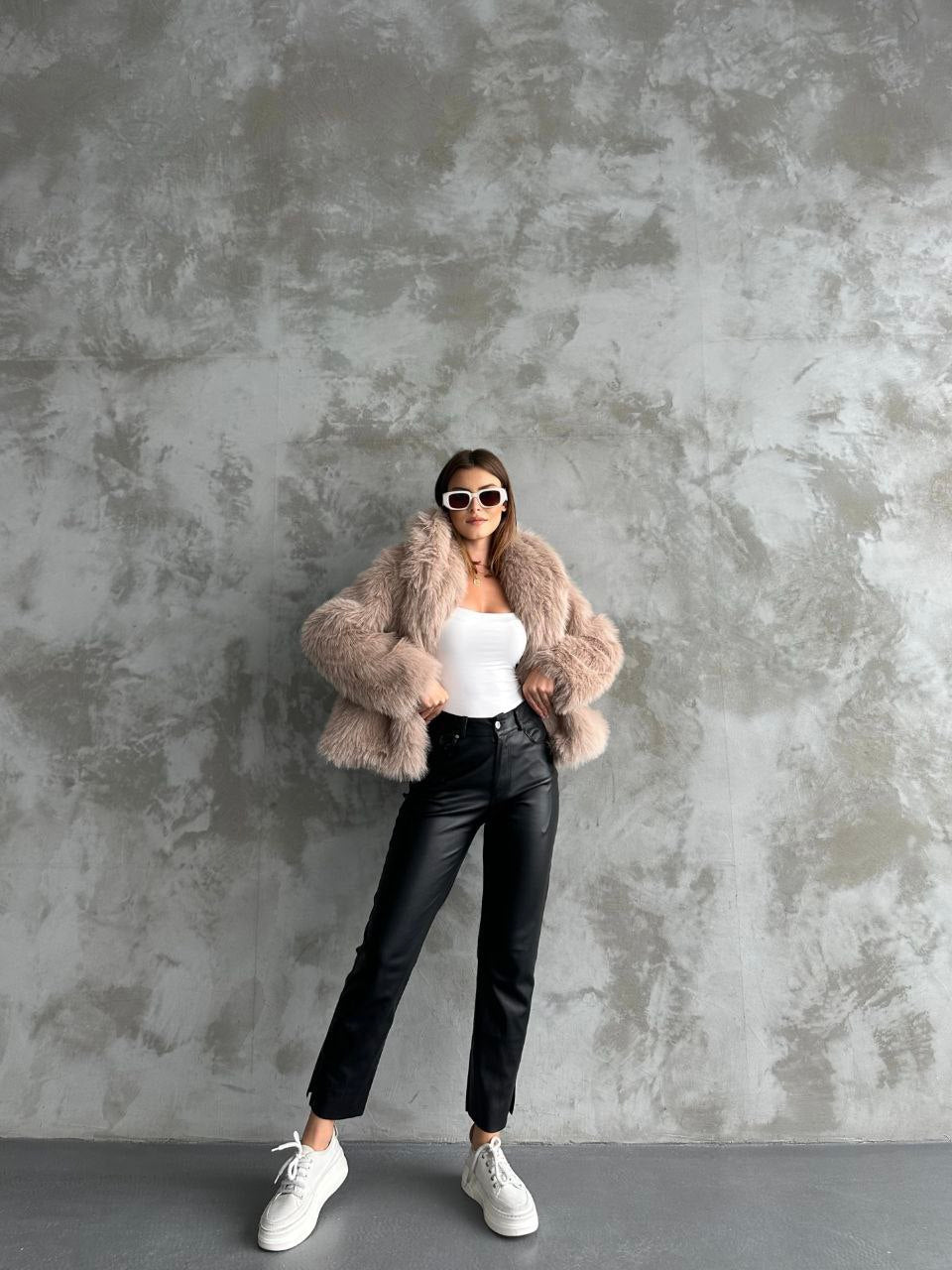 Faux Fur Huggy Jacket