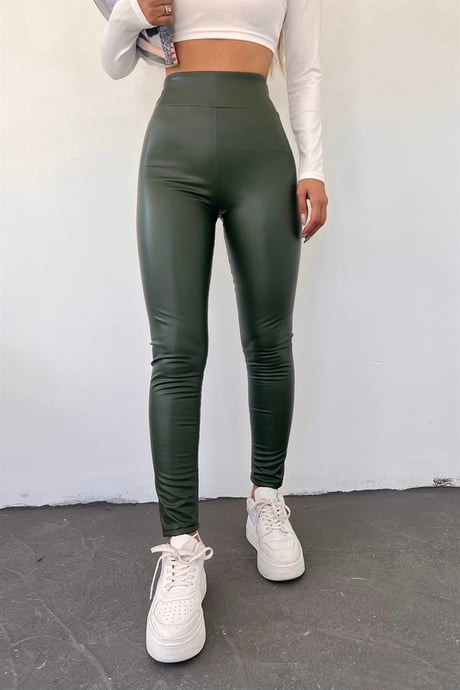 Original Thermal Leather Leggings Shiny