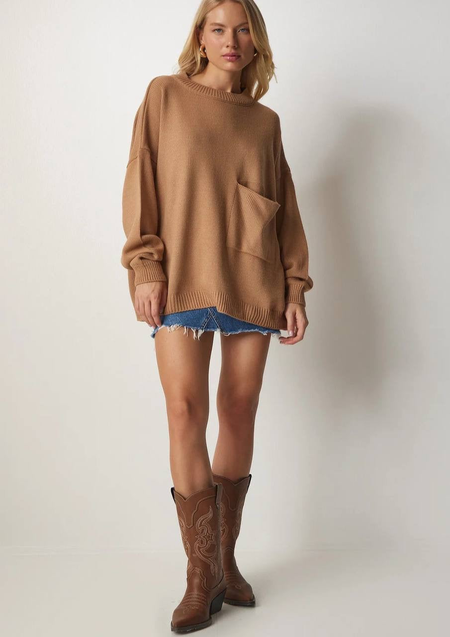 Soft Wool Oversized Blouse