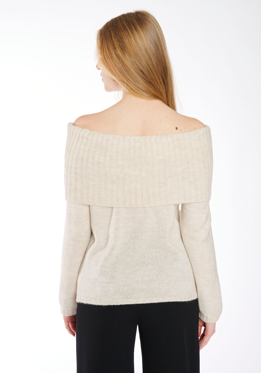 Stretchy Wrap Off-Shoulders Top