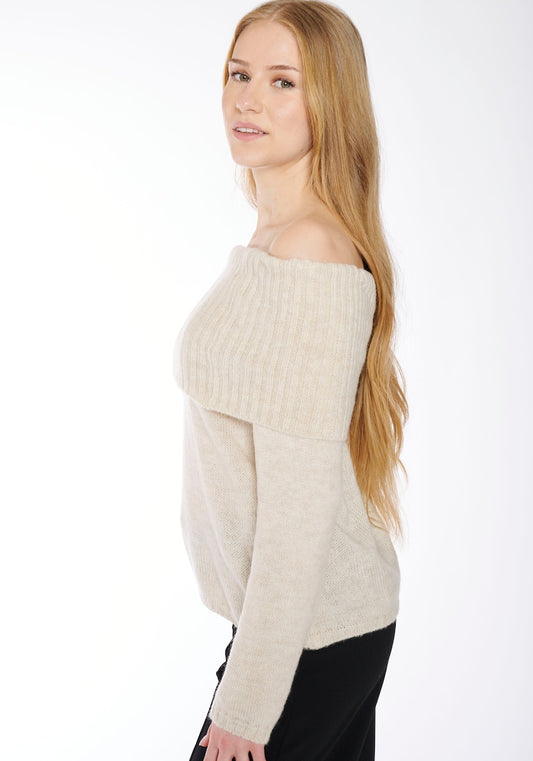 Stretchy Wrap Off-Shoulders Top