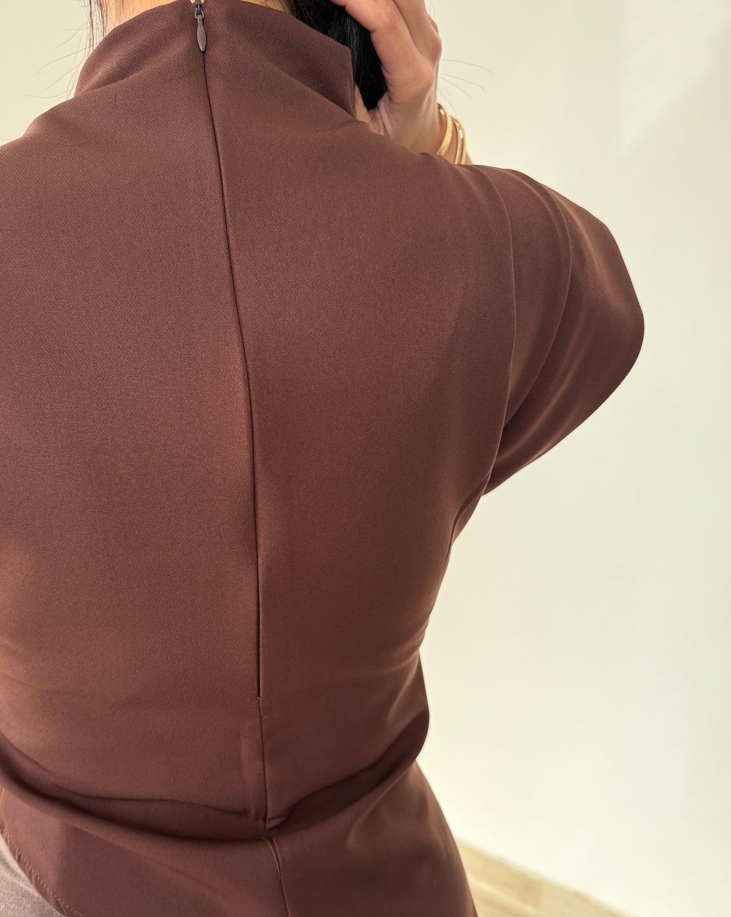 Edgy Structured Wrap Top
