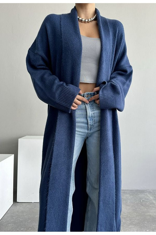 WOOL LONG HUGGY CARDIGAN