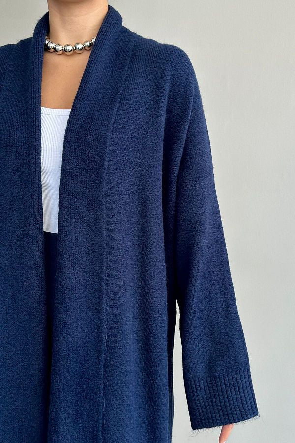 WOOL LONG HUGGY CARDIGAN