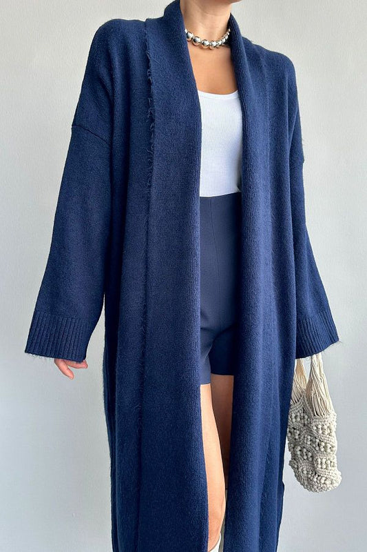 WOOL LONG HUGGY CARDIGAN