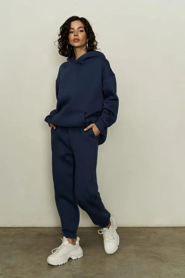 FLEECED HOODIE AND TROUSER