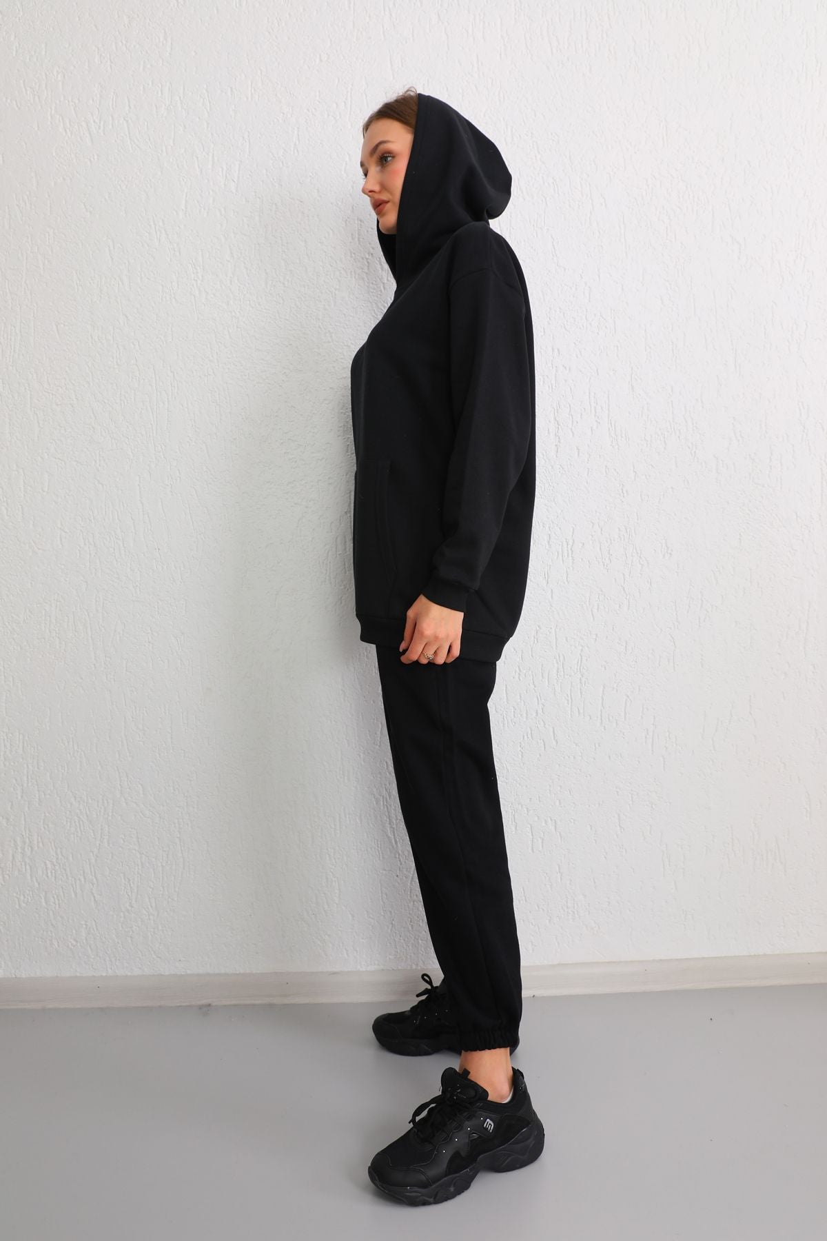 FLEECED HOODIE AND TROUSER