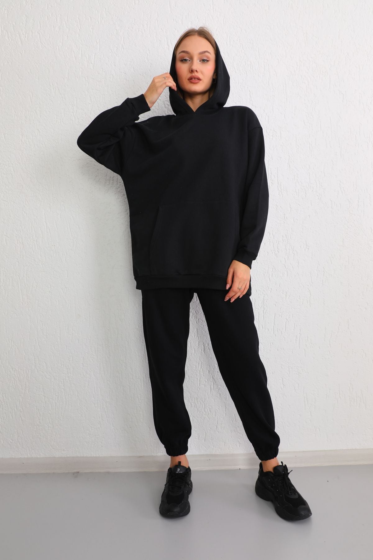 FLEECED HOODIE AND TROUSER