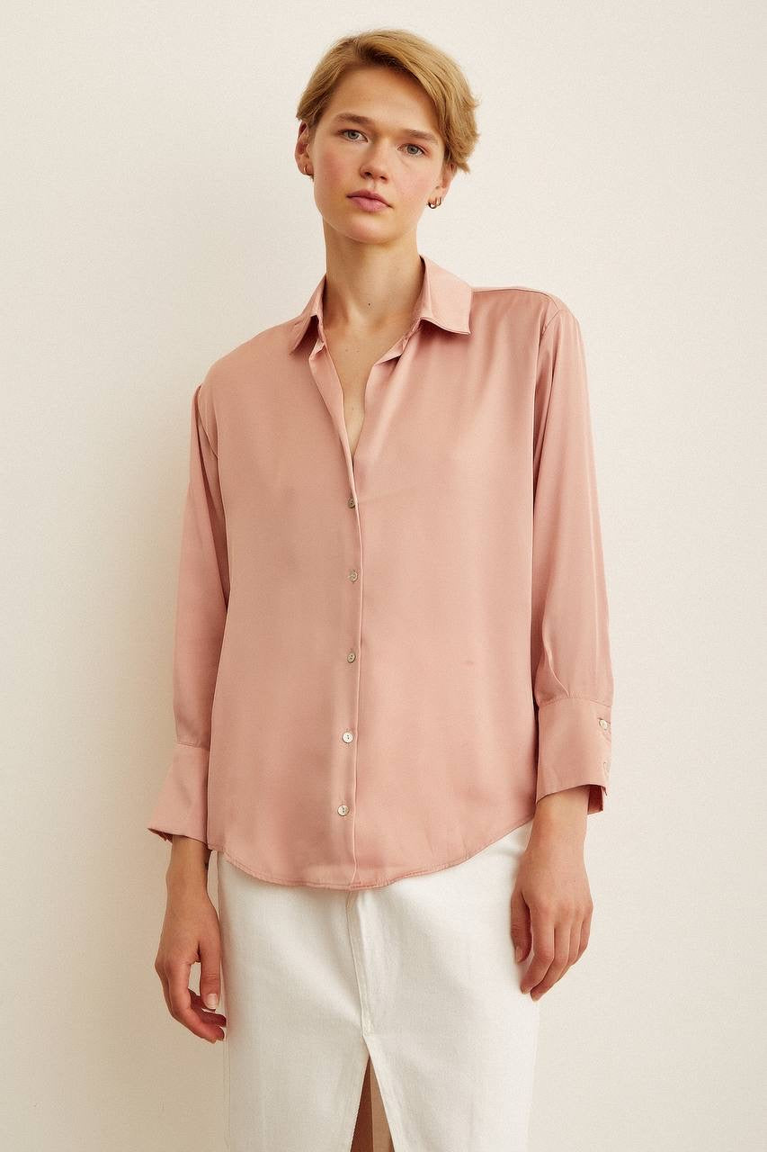 Satin Buttoned Shirt